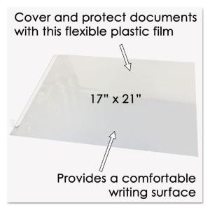 Artistic second sight clear plastic hinged desk protector, 21×17