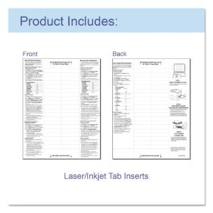 C-line sheet protectors w/five clear index tabs and inserts
