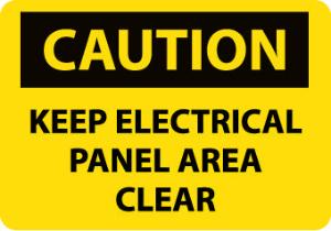 Voltage and Electrical Caution Signs, National Marker