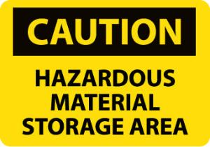 Chemical OSHA Caution Signs, National Marker