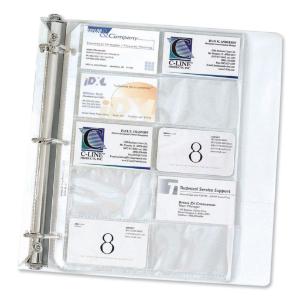 C-line business card binder pages