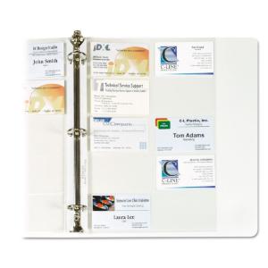 C-line business card binder pages