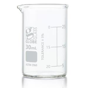 Globe Glass™ Low form Griffin style beaker, 30 ml