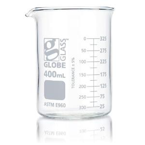 Globe Glass™ Low form Griffin style beaker, 400 ml