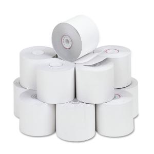Two-ply receipt rolls white, 12/pack