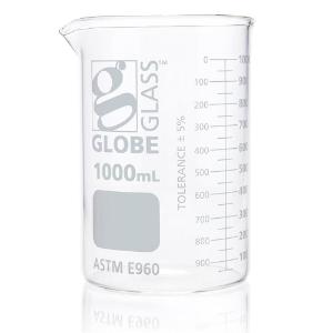 Globe Glass™ Low form Griffin style beaker, 1000 ml