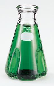 PYREX® Trypsinizing Flasks with Baffles, Corning