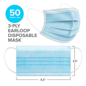 Face mask, blue, ASTM level 3
