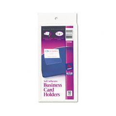 Avery® Self-Adhesive Business Card Holders, Essendant