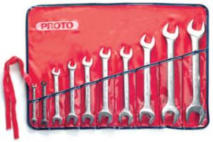 Proto® Open End Wrench Set, 10 Piece, Stanley