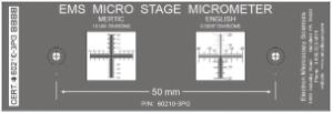 Stage Micrometer Model SM-3, Electron Microscopy Sciences