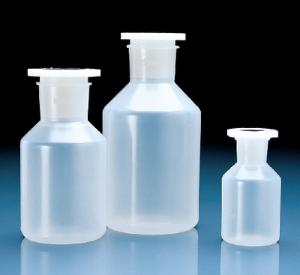 Reagent Bottles with Stoppers, Polypropylene, Wide Mouth, BrandTech