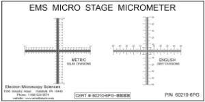 Stage Micrometer Model SM-6, Electron Microscopy Sciences
