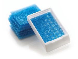Biopsy pads blue