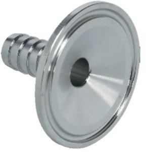 Masterflex® sanitary to hose barb adapter, 316 stainless steel