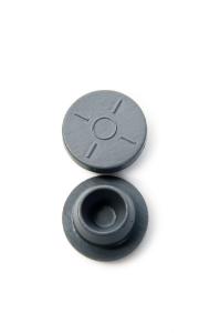 Stopper, 20 mm, grey bromobutyl rubber