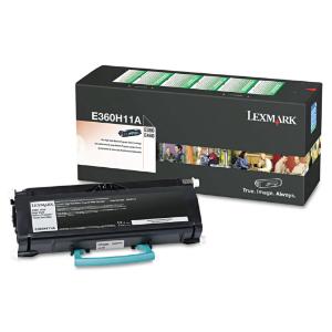 Lexmark e360h11a high-yield toner, 9000 page-yield, black