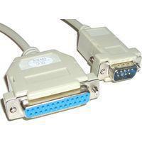 RS-232 Cable, DB9m-DB25f