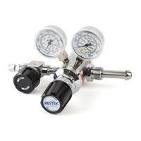 Dual-Stage Ultra-High Purity Chrome-Plated Brass Gas Regulators with CGA Fittings, Restek