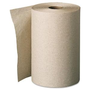 Unperforated paper towel rolls, brown, 12/carton