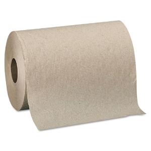 Unperforated paper towel rolls, brown, 12/carton