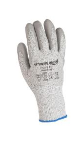 Cut protection gloves, PU coating, gray