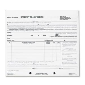 Rediform shipping bill of lading short form