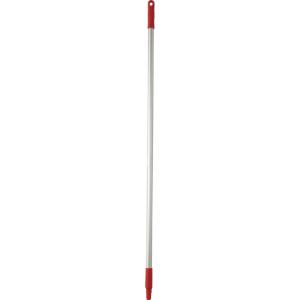 Aluminum Handle with Euro (Hygienic) Thread, Red, 50"