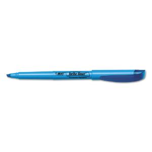 Brite liner highlighter chisel tip fluorescent blue ink 12/pack