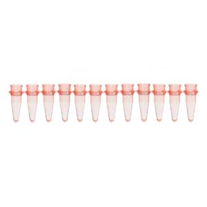 Red Thin-Wall Micro Reaction Tubes and 12 Strips
