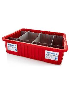 Vactrap 2 secondary container spill basin, safety tray with dividers