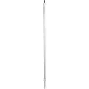 Waterfed Telescopic Handle with Euro (Hygienic)/Barbed Fitting Thread, White, 63.5 - 113.75"