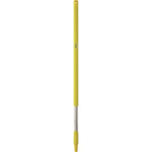 Stainless Steel Handle with Euro (Hygienic) Thread, Yellow, 39"