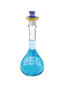 KIMAX® Volumetric Flasks with [ST] Polyethylene Stopper, Wide Mouth, Class A, DWK Life Sciences