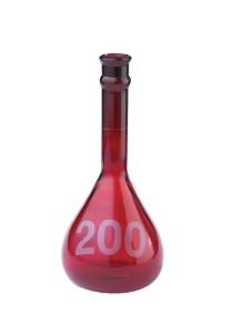 KIMBLE® RAY-SORB® Amber Heavy Duty Wide Mouth Volumetric Flask, No Stopper, DWK Life Sciences