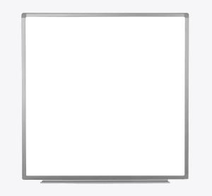 Wall-mountable magnetic whiteboard, 48w×48h"