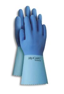 Hy-Care 62-400 Fully Coated Natural Rubber Latex Gloves with Cotton Liner Ansell