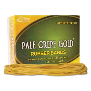 Alliance® Pale Crepe Gold® Rubber Bands, Essendant LLC MS