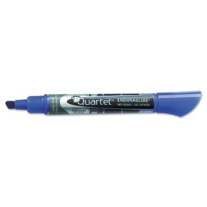 Quartet enduraglide dry erase markers chisel tip blue dozen