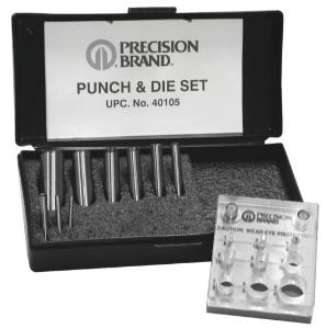 Punch and Die Set, English Measurements, with Plastic Case, ORS Nasco
