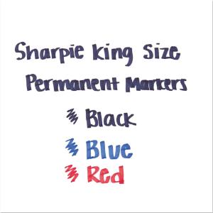 Marker heavy/duty king chisel tip black
