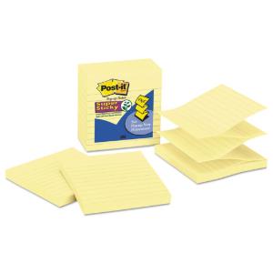 Post-it® Notes Super Sticky Canary Yellow Pop-up Notes, Essendant
