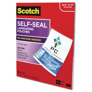 Scotch® Self-Sealing Laminating Sheets, Essendant