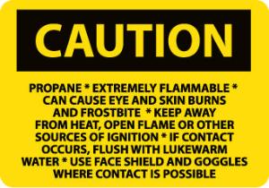 Hazardous Material Caution Signs, National Marker