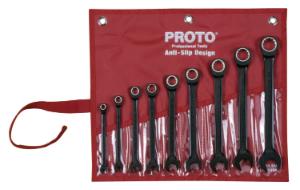 Proto® Spline Non-Reversing Combination Wrench Set, 9 Pieces,  Stanley
