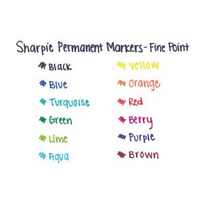 Sharpie permanent marker fine point green dozen
