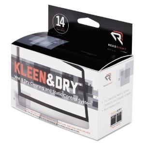 Read right kleen and dry screen cleaner wet wipes cloth