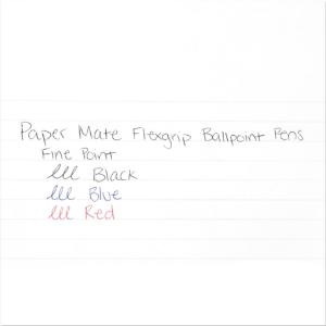 Paper mate flexgrip µltra stick ball pen blue ink fine