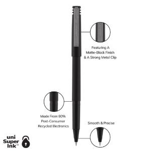 Uni-ball stick roller ball pen blue ink micro fine 12/pack