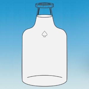 Solution Bottle, Plastic Coated, Ace Glass